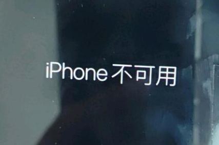 凤台苹果服务网点分享锁屏界面显示“iPhone 不可用”如何解决 